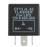 3 Pin CF13 Car Flasher Relay Fix LED Light Hyper Flash Blinker Indicator